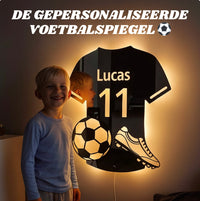 Soccermirror | Gepersonaliseerde LED-voetbalspiegel